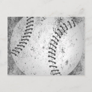 Grunge-honkbal Briefkaart