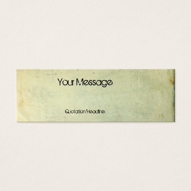 Grunge Hood Portrait Mini Visitekaartjes (Voorkant)