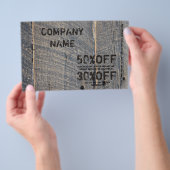 grunge hout Renovatie Timmerman Constructie Flyer (Hand)