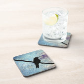 Grunge Hummingbird Drankjes Onderzetter (Rechterzijde)