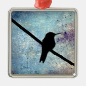 Grunge Hummingbird Metalen Ornament (Voorkant)