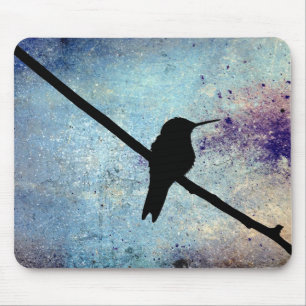 Grunge Hummingbird Muismat