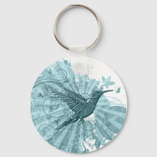 Grunge Hummingbird Sleutelhanger