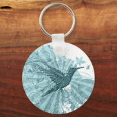 Grunge Hummingbird Sleutelhanger (Voorkant)