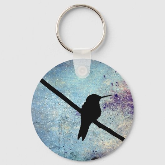 Grunge Hummingbird Sleutelhanger (Voorkant)