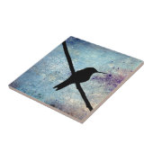 Grunge Hummingbird Tegeltje (Zijkant)