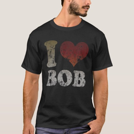  Grunge I Heart Love Bob T-shirt (Voorkant)