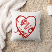 Grunge I love you for Kids Pillowcase Kussen (Deken)