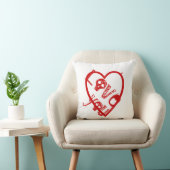 Grunge I love you for Kids Pillowcase Kussen (Stoel)