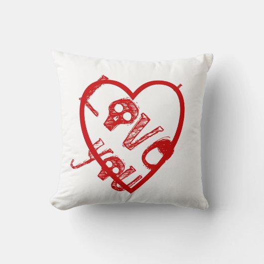 Grunge I love you for Kids Pillowcase Kussen (Voorkant)
