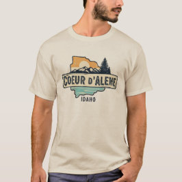 Grunge Idaho Coeur d'Alene T-shirt