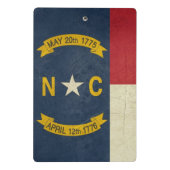 Grunge illustratie van North Carolina Mini Klembord (Achterkant)