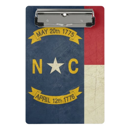 Grunge illustratie van North Carolina Mini Klembord (Voorkant)