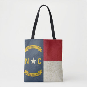 Grunge illustratie van North Carolina Tote Bag