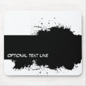 Grunge Ink Stain Sjabloon Mousepad Muismat (Voorkant)