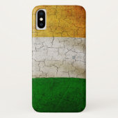 Grunge Ireland vlag Case-Mate iPhone Case (Achterkant)