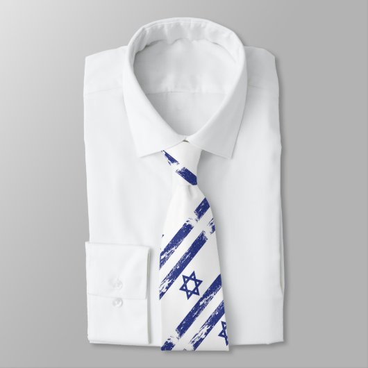 Grunge Israel Flag Stropdas (Gebonden)