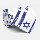 Grunge Israel Flag Stropdas (Opgerold)