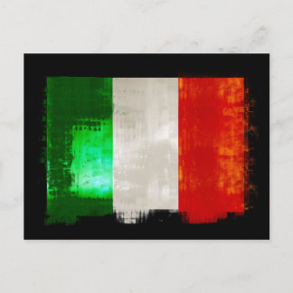 Grunge Italiaanse vlag retro stijl Italië Briefkaart