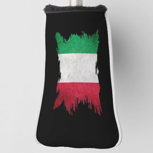Grunge Italië vlag, Italiaanse vlag, penseelstreek Golfheadcover (Draai 90)