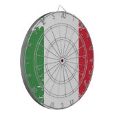 Grunge Italy Flag Dartbord (Voorkant Links)
