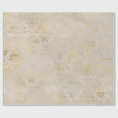  Grunge Ivory Damask Cadeaupapier (Vlak)