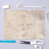  Grunge Ivory Damask Tissuepapier (Craft)