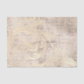  Grunge Ivory Damask Tissuepapier (Voorkant)