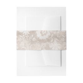  Grunge Ivory Damask Uitnodigingen Wikkel