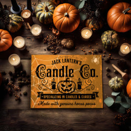 Grunge  Jack Lantern's Candle Co Poster