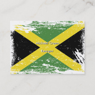 Grunge Jamaica Flag Visitekaartje