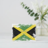 Grunge Jamaica Flag Visitekaartje (Staand voorkant)