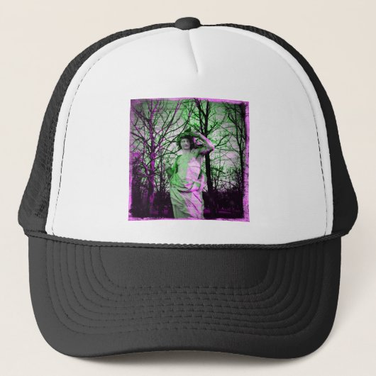 Grunge Jardin des Tuileries standbeeld Trucker Pet (Voorkant)