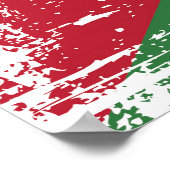 Grunge Jordan Flag Poster (Hoek)