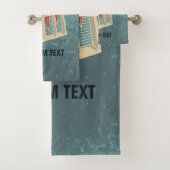 Grunge Jukebox Bad Handdoek (Insitu)