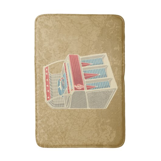 Grunge Jukebox Badmat (Voorkant Verticaal)