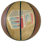 Grunge Jukebox Basketbal (Verticaal)