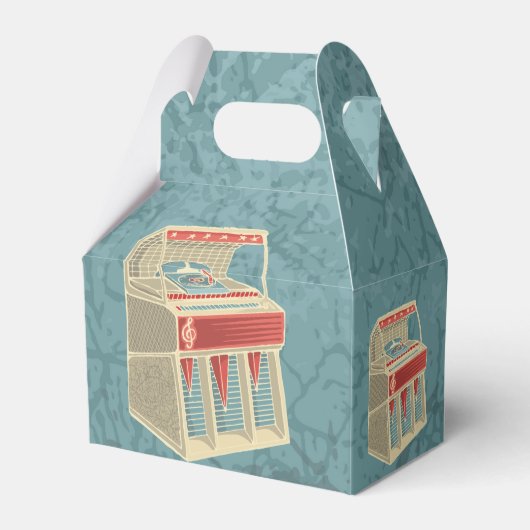 Grunge Jukebox Bedankdoosjes (Voorkant Zijde)