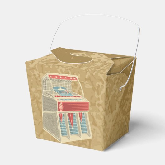 Grunge Jukebox Bedankdoosjes (Voorkant Zijde)