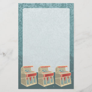 Grunge Jukebox Briefpapier
