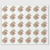 Grunge Jukebox Cadeaupapier (Vlak)