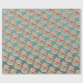 Grunge Jukebox Cadeaupapier (Vlak)