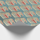 Grunge Jukebox Cadeaupapier (Hoek)