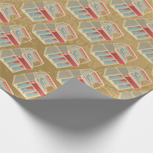 Grunge Jukebox Cadeaupapier (Hoek)