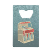 Grunge Jukebox Creditkaart Flessenopener (Voorkant)