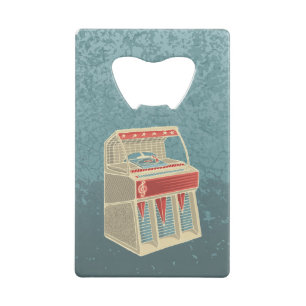 Grunge Jukebox Creditkaart Flessenopener