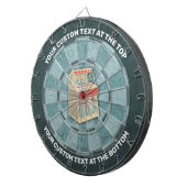 Grunge Jukebox Dart Board Dartbord (Voorkant Rechts)