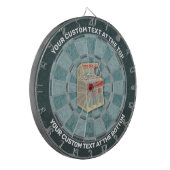 Grunge Jukebox Dart Board Dartbord (Voorkant Links)