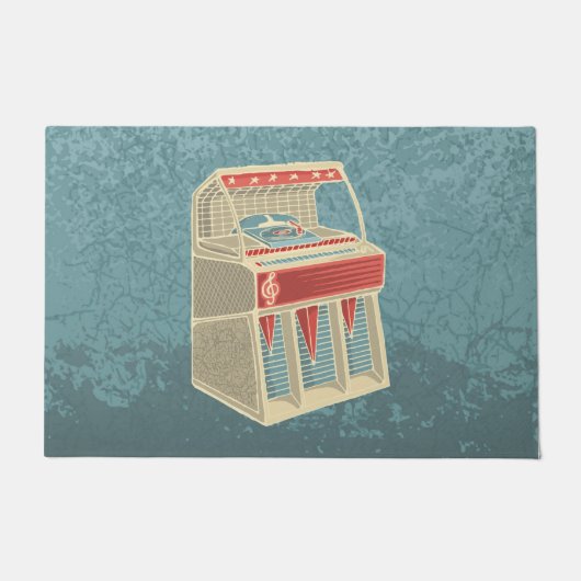 Grunge Jukebox Deurmat (Voorkant)