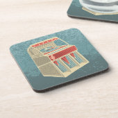 Grunge Jukebox Drankjes Onderzetter (Linkerzijde)